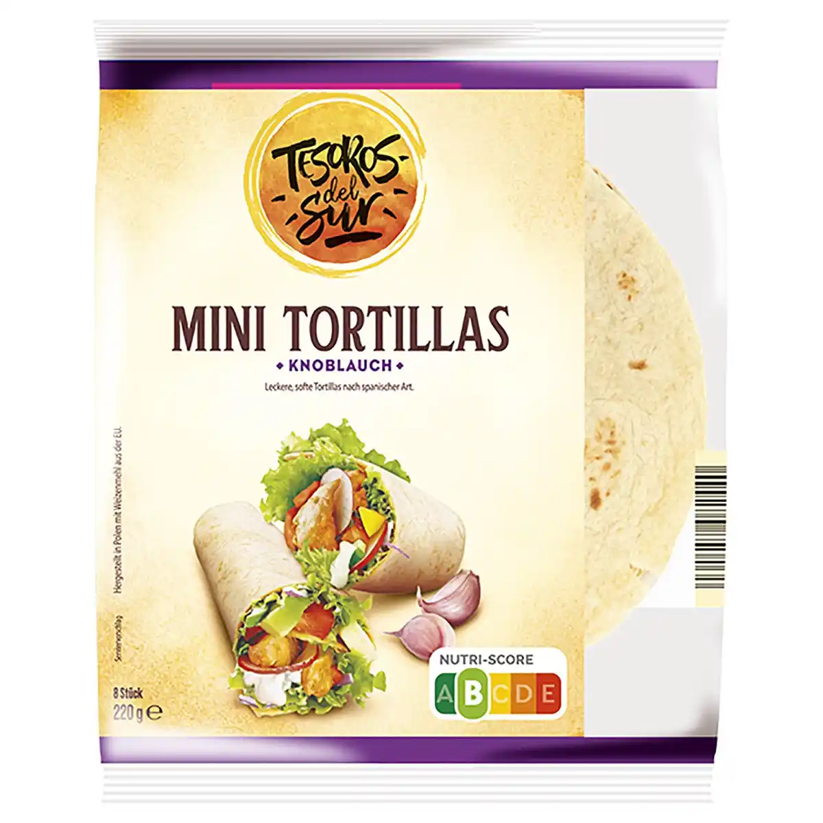 Bild 1 von Mini-Tortillas 220 g, Knoblauch