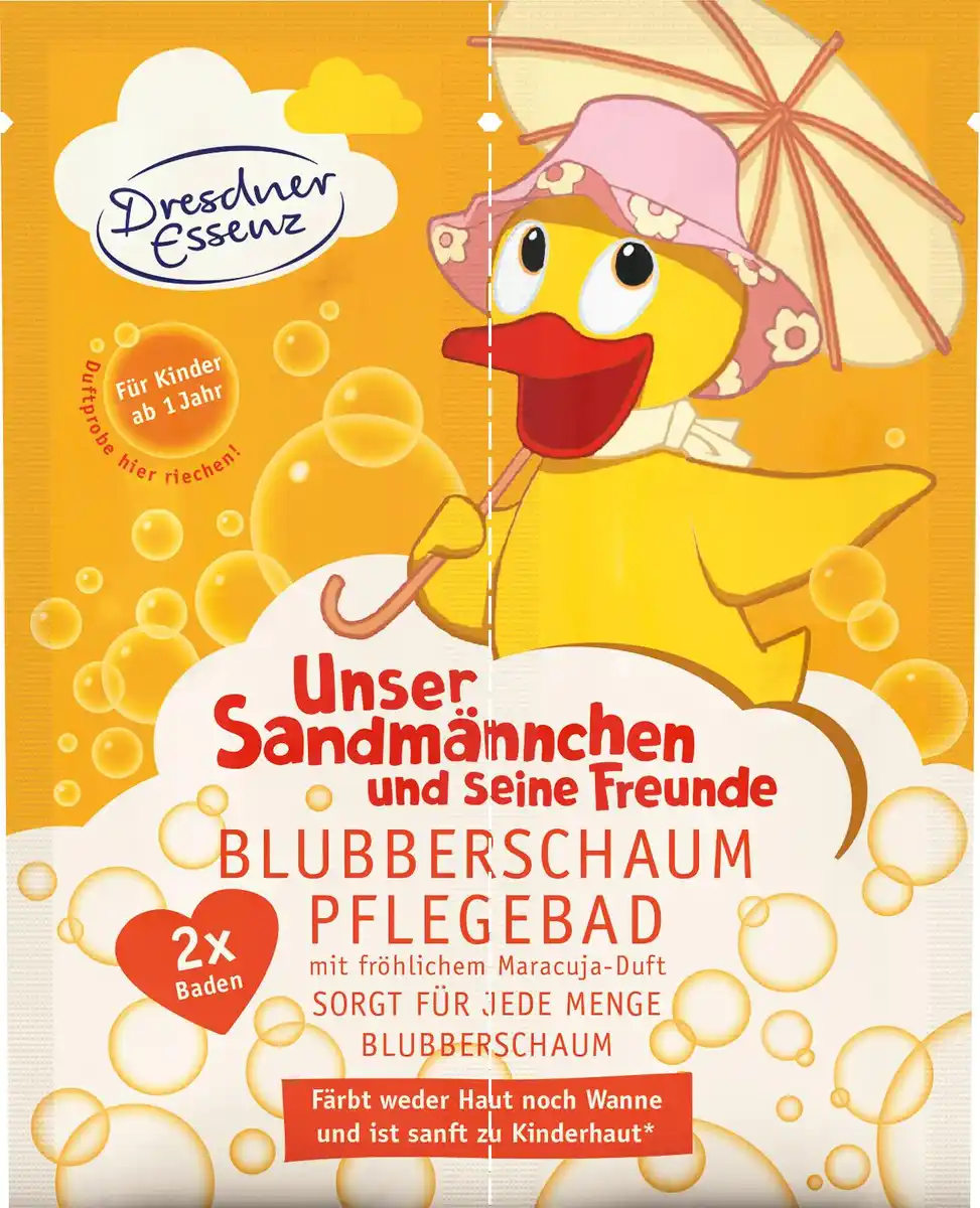 Bild 1 von Dresdner Essenz Unser Sandmännchen Blubberschaum Pflegebad Maracuja, 60 g