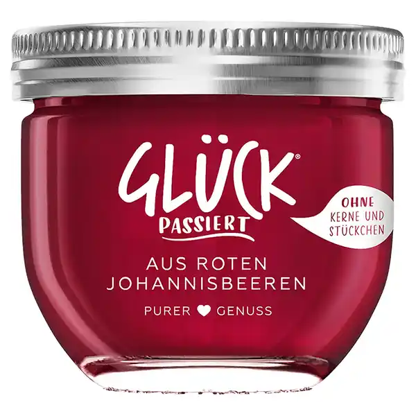 Bild 1 von GLÜCK Fruchtaufstrich 230 g, Rote Johannisbeere