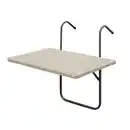 Bild 1 von Balkonhängetisch Metall und Polyrattan 60 x 40 cm