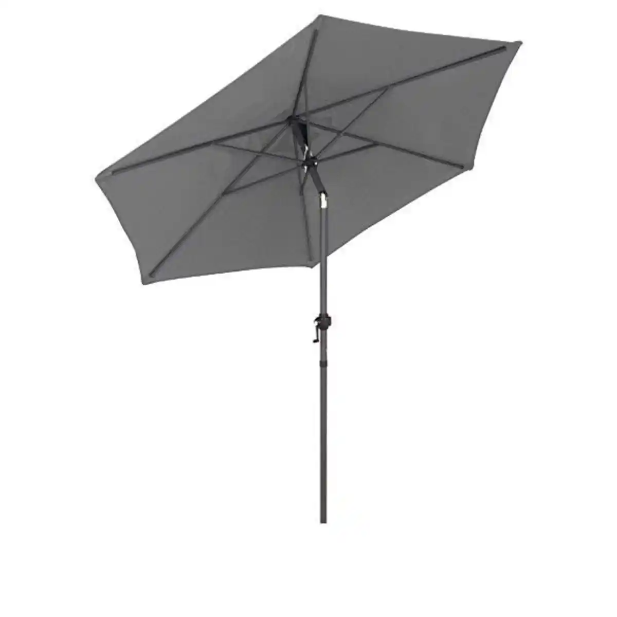 Bild 1 von Gelenk-Sonnenschirm Grau, stabiler Metallmast, Schirmbespannung aus 100% Polyester, Gewicht: ca. 3,6kg