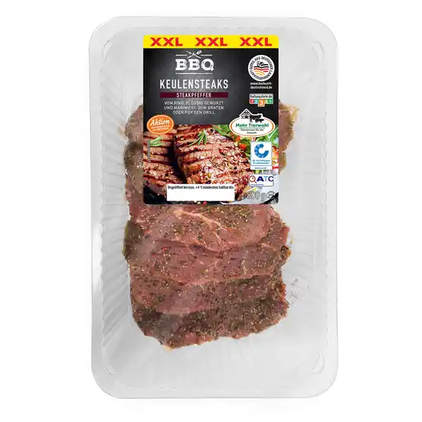 Bild 1 von BBQ F&G Rind Keulensteaks mariniert XXL