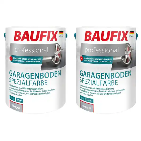 Bild 1 von professional Garagenboden Spezialfarbe silbergrau 5l - 2er Set