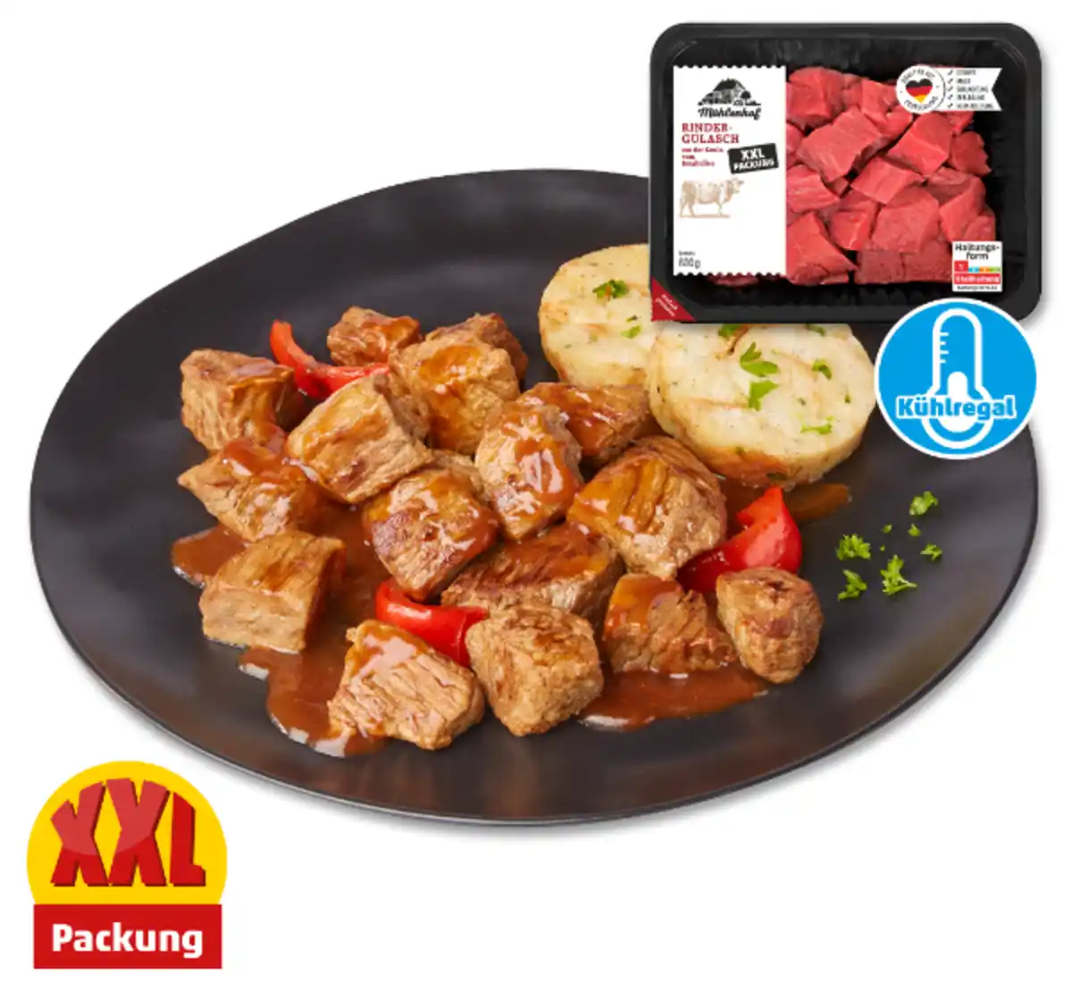 Bild 1 von MÜHLENHOF Frisches Rinder-Gulasch*