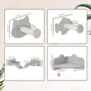 Bild 4 von PawHut Katzen Kletterwand Set, 4-tlg. Katzenmöbel Sisal, für Katzen bis 5 kg