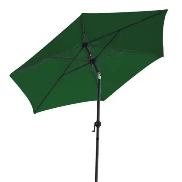 Bild 1 von Gelenk-Sonnenschirm Grün, stabiler Metallmast, Schirmbespannung aus 100% Polyester, Gewicht: ca. 3,6kg