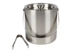 Eiseimer mit Deckel und Zange 15,5x15,5cm 1700ml