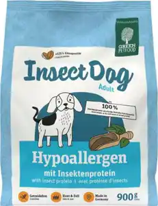 Green Petfood Hundetrockenfutter Insect Dog Adult Hypoallergen mit Insektenprotein, 900 g