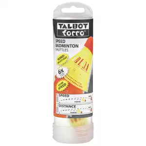 Talbot-Torro Speed-Badminton-Bälle - 6er-Set