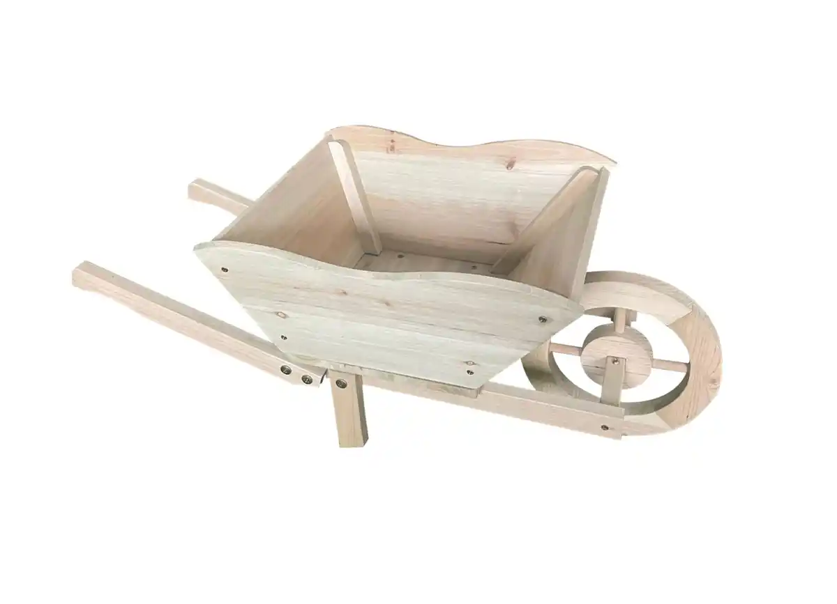 Bild 1 von Holz-Pflanzschubkarre 69x32x27cm Natur