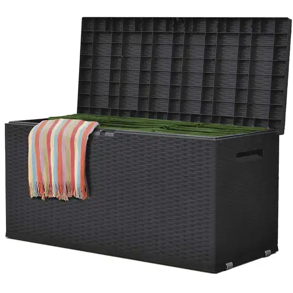 Bild 2 von Gartentruhe "Nizza" mit 350 Litern Stauraum, ca. 120 x 52 x 60 cm – Anthrazit