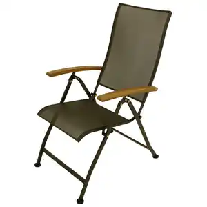 Klappsessel aus Stahl / Streckmetall