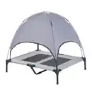 Bild 1 von Haustierbett mit Baldachin Erhöhtes Hundebett Hundeliege outdoor Grau