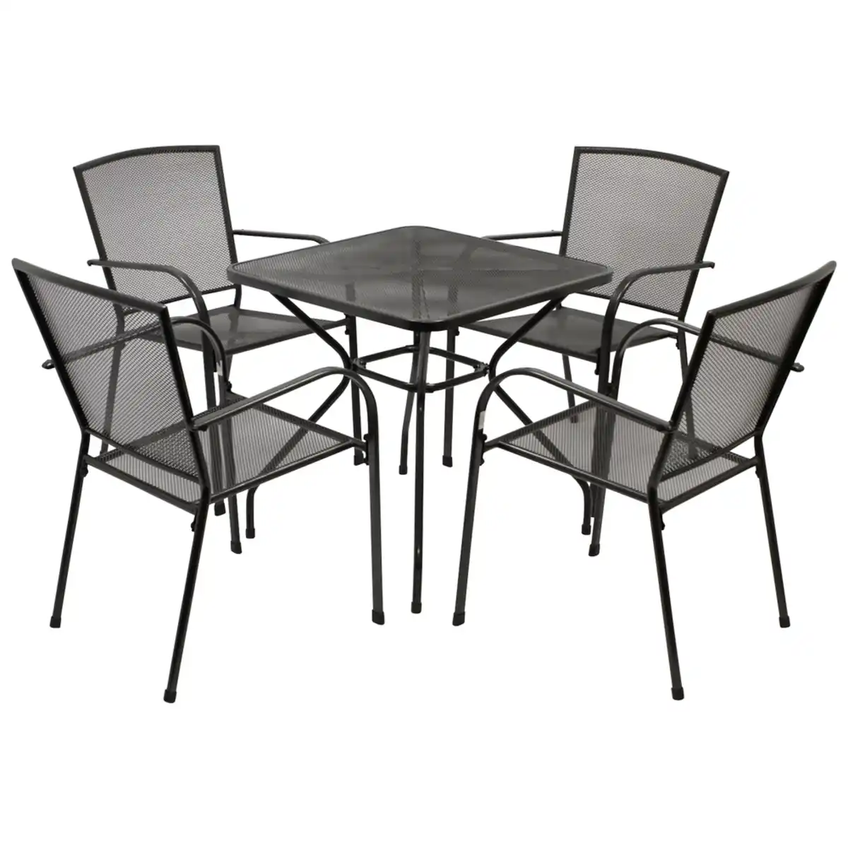 Bild 1 von Gartensitzgruppe 5-teilig Streckmetall Anthrazit