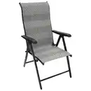 Bild 1 von Klappsessel 2-er Set Stahl Schwarz und Polyrattan Grau