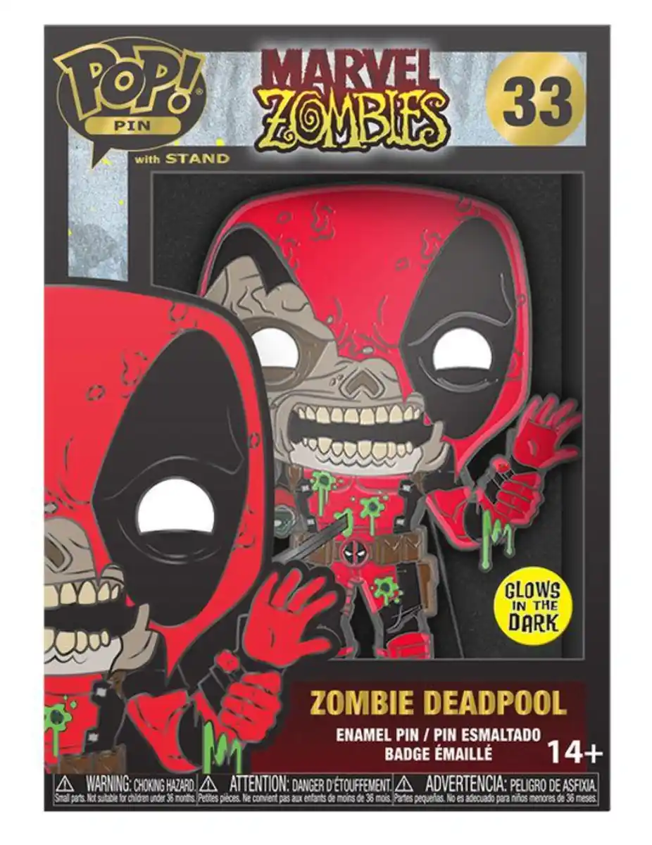 Bild 1 von Funko - POP! Pin - Marvel - Zombie Deadpool (Glow), 1 Stk