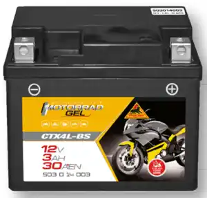 Panther Motorrad-Gel-Batterie »4Ah CTX4L-BS«