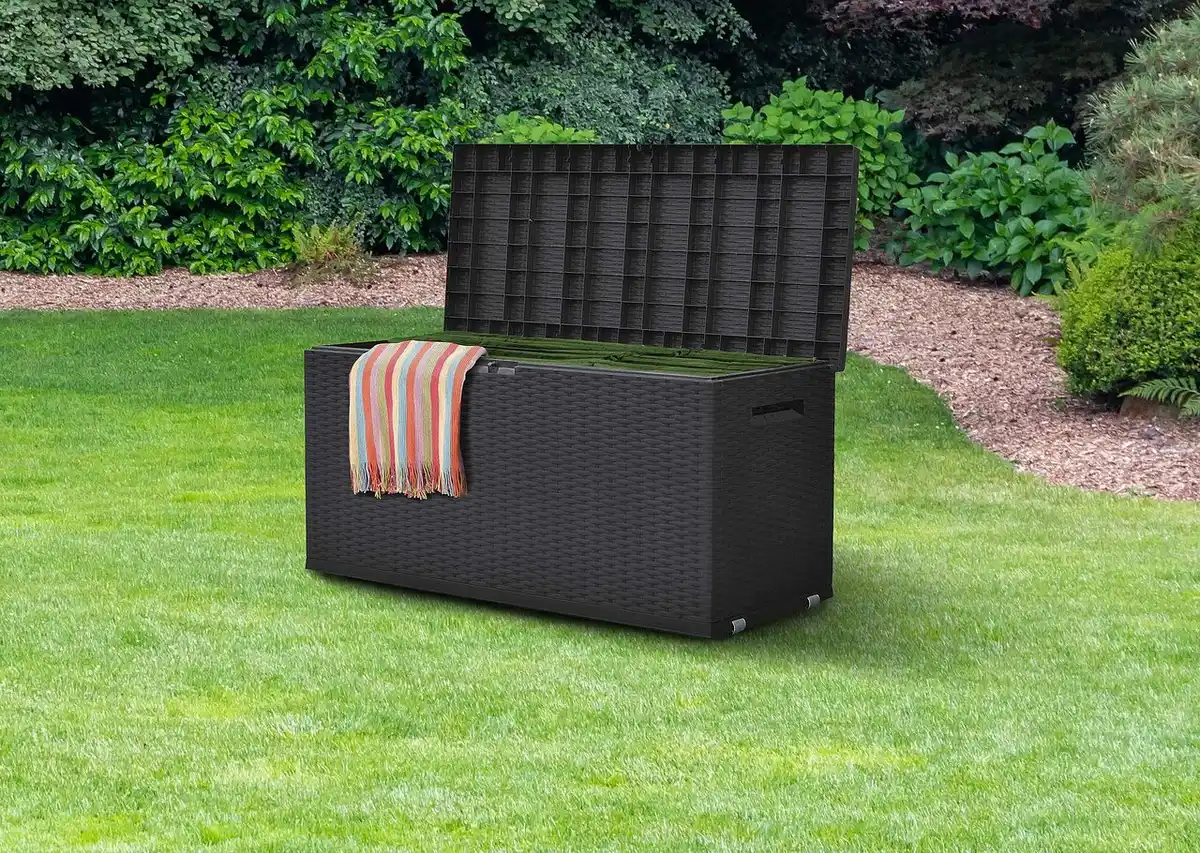 Bild 3 von Gartentruhe "Nizza" mit 350 Litern Stauraum, ca. 120 x 52 x 60 cm – Anthrazit