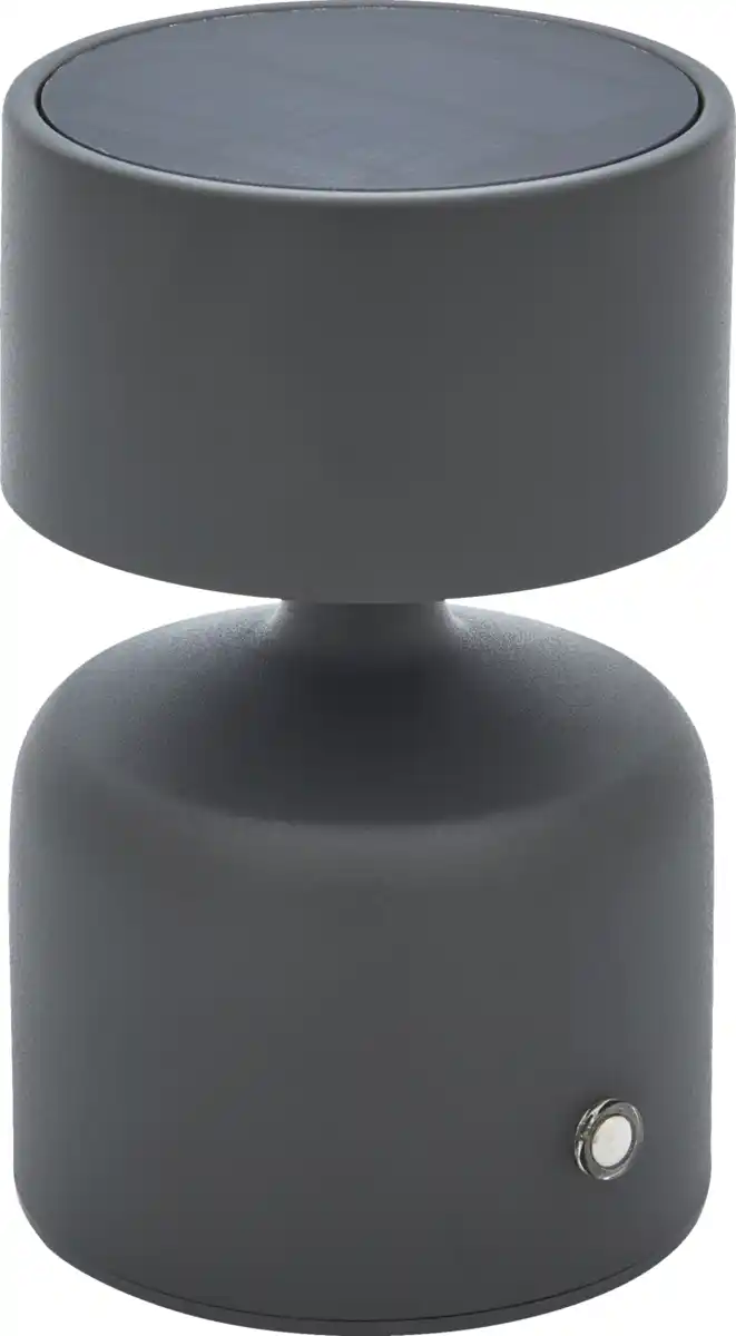 Bild 1 von IDEENWELT 2in1 Solar-Tischleuchte anthrazit