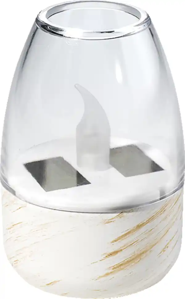 Bild 2 von IDEENWELT 2er Set Solar-Windlichter offhwhite gold