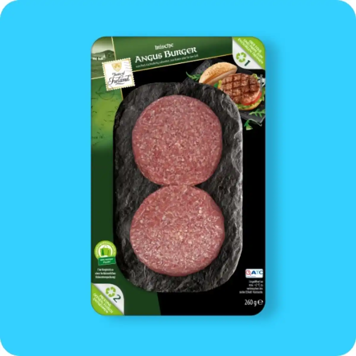 Bild 1 von TASTE OF BRITISH ISLES Irische Angus Burger⁶, Vom Rind
