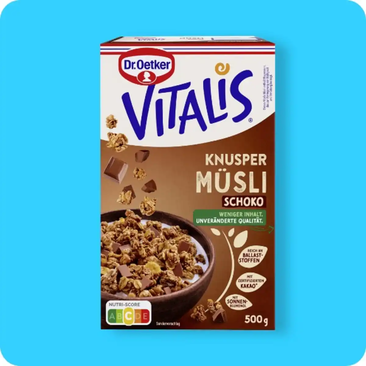 Bild 1 von DR. OETKER Vitalis-Müsli, Knusper-Schoko