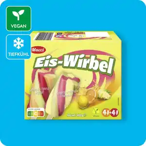 MUCCI Eis-Wirbel, Enthält verschiedene Sorten