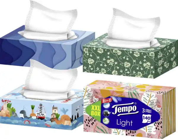 Bild 3 von Tempo 3in1 Taschentücher Light XXL Box