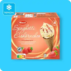 MUCCI Spaghetti-Eishörnchen