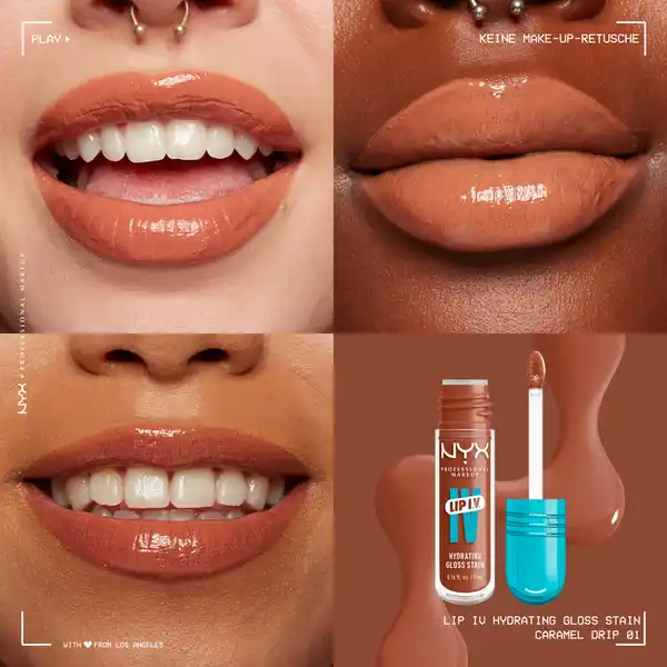 Bild 4 von NYX Professional MakeUp Lip IV Gloss Stain Lipgloss Cocoa Quench, 5 ml