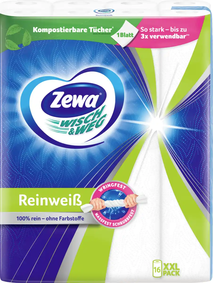 Bild 1 von Zewa Haushaltstücher Wisch & Weg Reinweiß XXL-Pack