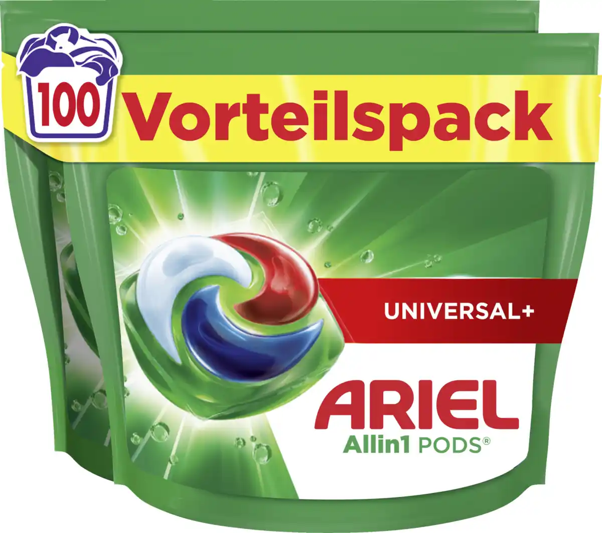 Bild 1 von Ariel Vollwaschmittel Flüssig Pods Universal 100WL, 100 WL