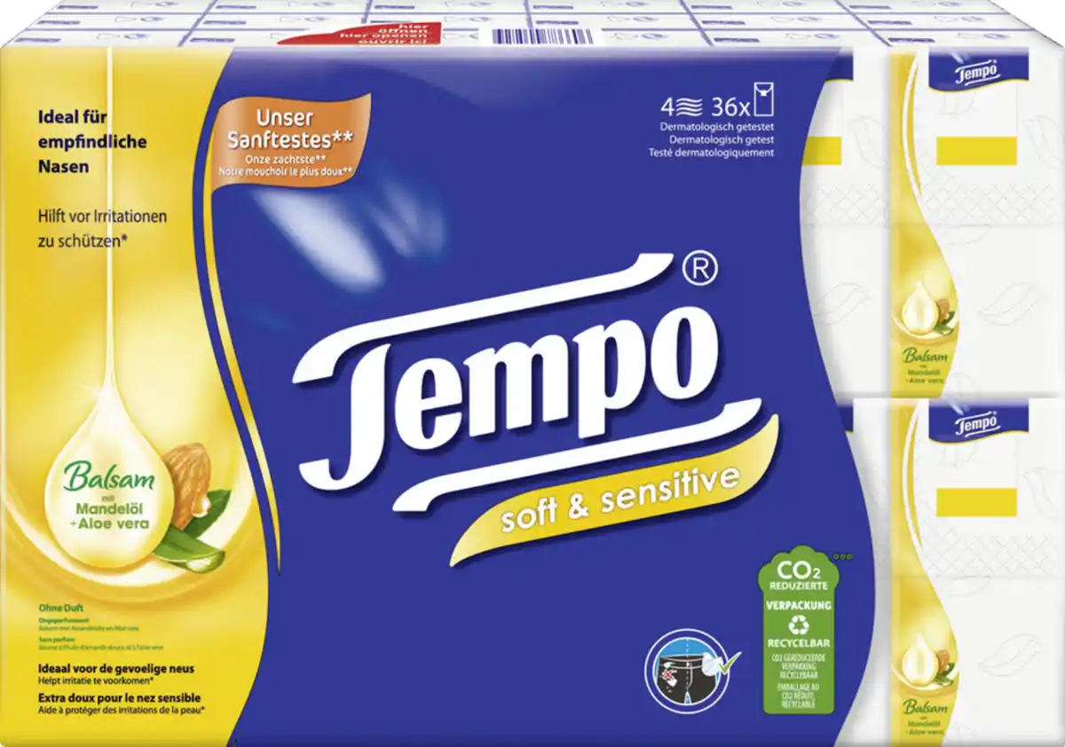 Bild 1 von Tempo Taschentücher soft & sensitive