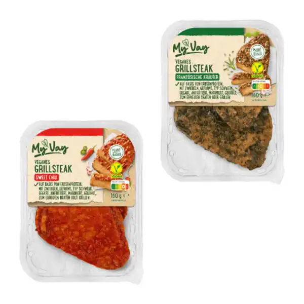 Bild 1 von MYVAY Vegane Grillsteaks 160g