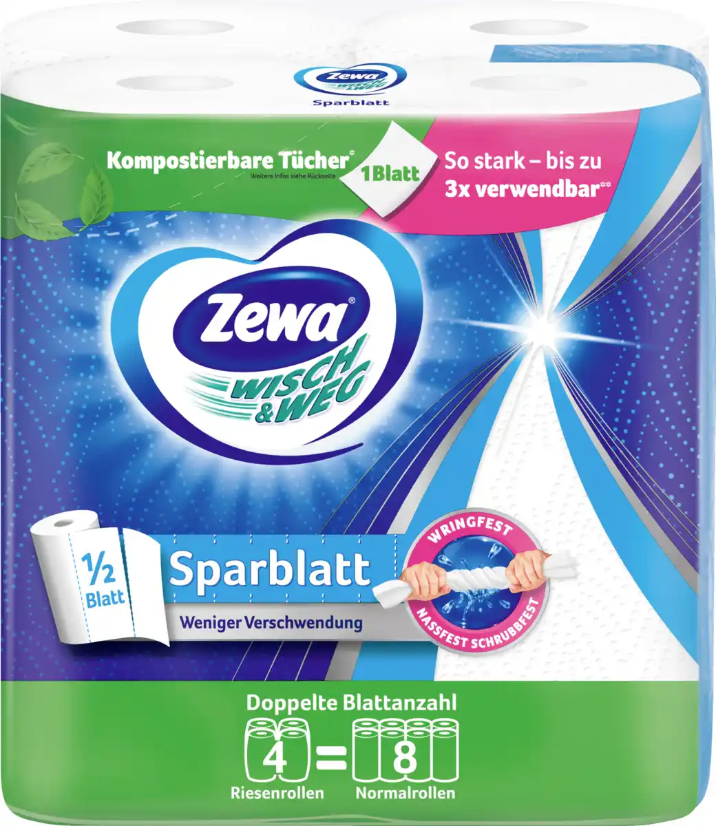 Bild 1 von Zewa Küchentücher Wisch & Weg Sparblatt