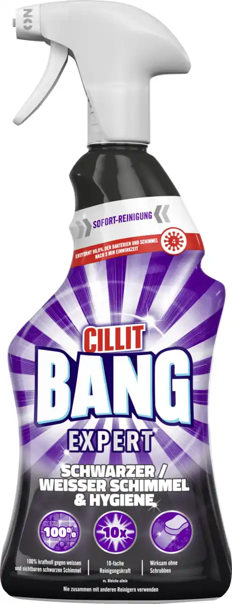 Bild 1 von Cillit BANG Kraftreiniger Schwarzer/Weißer Schimmel & Hygiene, 750 ml