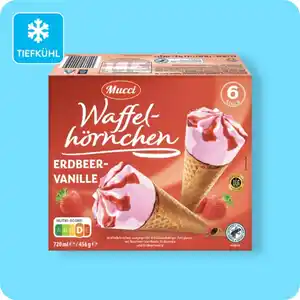MUCCI Waffelhörnchen, Verschiedene Sorten
