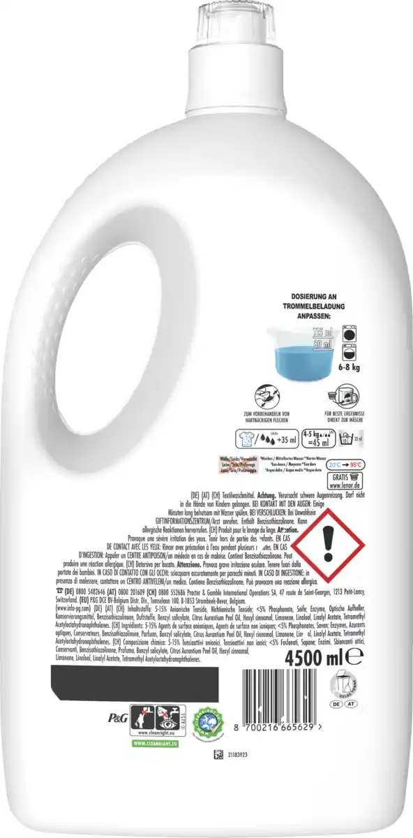 Bild 2 von Lenor Vollwaschmittel Flüssig Aprilfrisch 100 WL