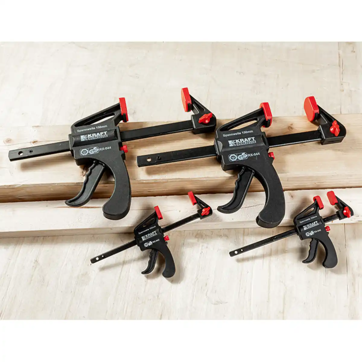 Bild 1 von Kraft Werkzeuge Schnellspannzwingen 4tlg.