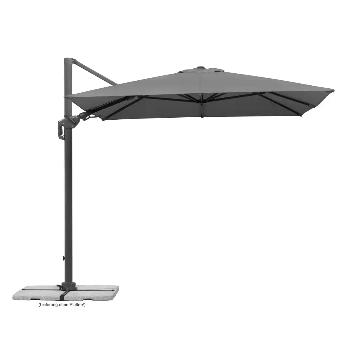 Bild 1 von Schneider Ampelschirm 'Rhodos Twist' anthrazit 350 x 260 cm