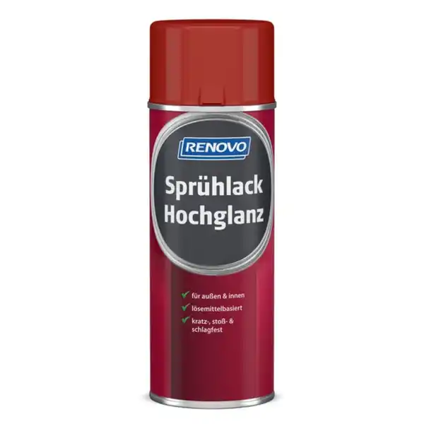 Bild 1 von Sprühlack, feuerrot RAL 3000, hochglänzend, 400ml