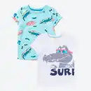 Bild 3 von Kinder-Jungen-T-Shirt mit Kroko-Motiv, 2er-Pack