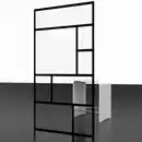Bild 1 von Duschkabine »Alexa Style 2.0«, Duschwand Walk In, 90 x 200 cm, Mattschwarz