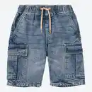 Bild 3 von Kinder-Jungen-Jeans-Bermudas mit Kordelzug