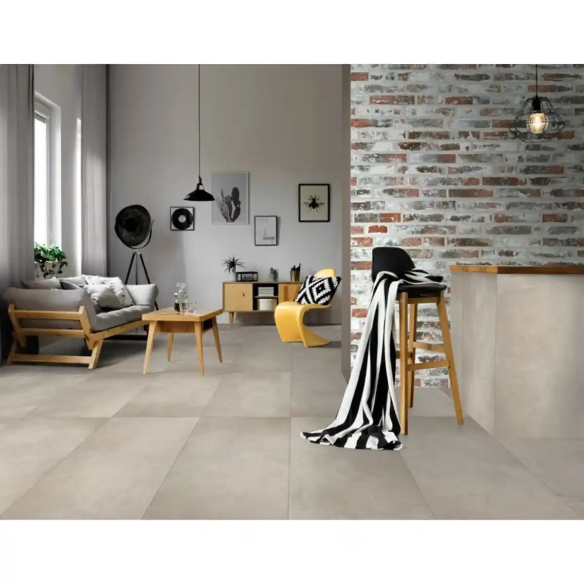 Bild 2 von Bodenfliese »Elba«, BxLxS: 31 x 62 x 0,74 cm, Feinsteinzeug, beige