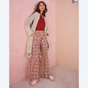 Damen-Stoffhose aus Viskose in verschiedenen Designs