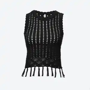 Damen-Top mit Ajourmuster