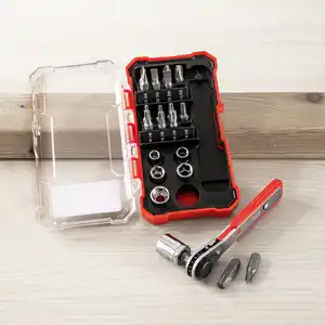 Kraft Werkzeuge Mini-Ratschenwerkzeugsatz 23tlg.