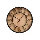 Bild 1 von Wanduhr, Ø 35 cm, Holzoptik, rustikal