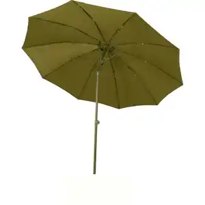 Siena Garden Mittelstockschirm 'Paolo Push' olivefarben Ø 270 cm